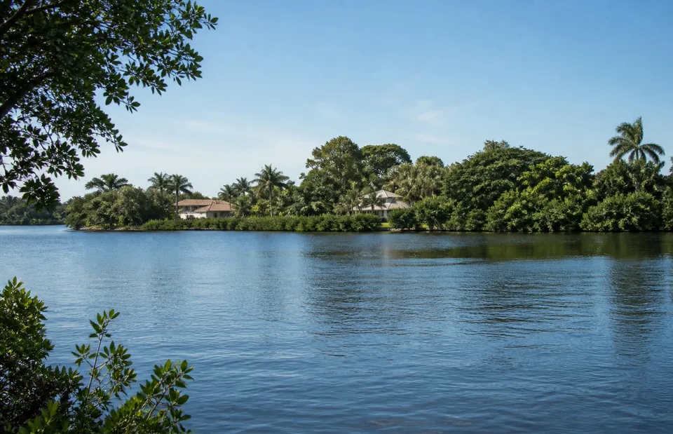 Tequesta river and greenery